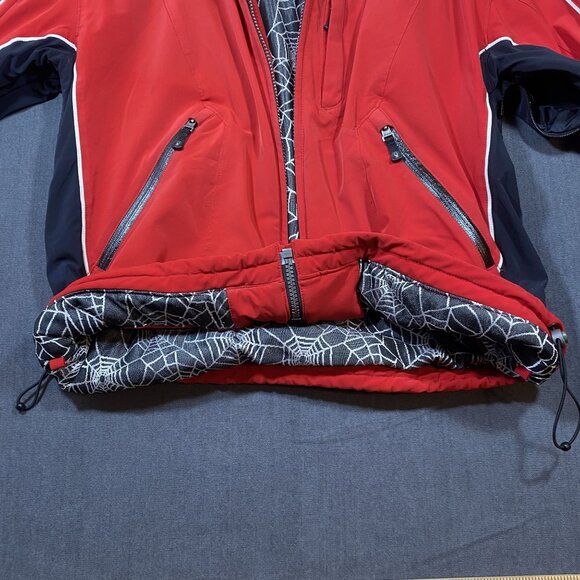 Spyder Mens Red Ski Jacket Dermizax-EV Zip Pockets & Spiderweb Lining Size L/52 - Picture 2 of 16